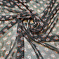 Black Spring Floral Roses Soft Sheer Crepe Dress Drape Craft Fabric 58" By the Meter