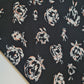 Black Floral Roses Soft Poly Crepe Dress Drape Craft Fabric 58" By The Meter