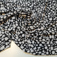 Black / White Crepe Material Small Pebble Spot Soft Dress Fabric 58" By the Meter