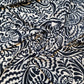 Black Floral Printed Soft Crepe Dress Drape Craft Fabric 58" By The Meter