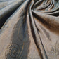 Brown Embroidery Faux Silk Taffeta Dress Craft Cushion Curtain Fabric 58" By The Meter