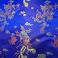 Traditioneller chinesischer bestickter Brokat, seidiger Polysatin, orientalischer Drachendruck (Marineblau)