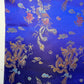 Traditioneller chinesischer bestickter Brokat, seidiger Polysatin, orientalischer Drachendruck (Marineblau)
