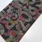 Floral Alphabets Black Chiffon Crepe Material Dress Craft Drape Fabric 58" Meter