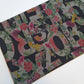 Floral Alphabets Black Chiffon Crepe Material Dress Craft Drape Fabric 58" Meter