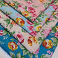 8pcs Polycotton Vintage Floral Craft 50x50cm Fat Quarters Material Patchwork, Quilting Fabric