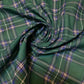 Gordon Green Tartan Polycotton Christmas Decor Dress Craft Fabric Xmas Material 44" By The Meter