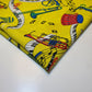 Yellow Musical Print Polyester Material Quilting Dress Decor Costume Fabric 58" By The Meter