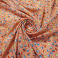 Coral Multi Heart Crepe Printed Fabric Sewing Craft Spot Quilting Dress Material 58" By Meter