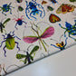 Giant Bug Print 100% Cotton Flannel Winceyette Brush Fabric Dress Craft Quilting Material 44" By The Meter