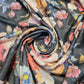 Black Floral Viscose Dead Stock Jersey Stretch Fabric Dress Craft Costume Material 58" By Meter (Copy)
