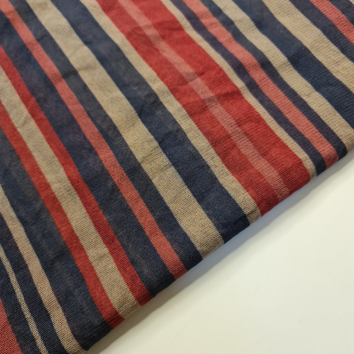 Multi Stripe Power Mesh Net Fabric – 4 Way Stretch, Soft Lightweight Mesh for Lingerie, Activewear & Dancewear 58"