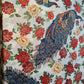 Peacock Floral Garden Print Polycotton Muslin Fabric Dress Drape Craft Material 44" By Meter