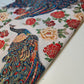 Peacock Floral Garden Print Polycotton Muslin Fabric Dress Drape Craft Material 44" By Meter