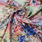Romantic Peony Floral Print Polycotton Muslin Fabric Dress Drape Craft Material 44" By Meter