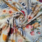 Jungle Bloom Poppy Floral Print Polycotton Muslin Fabric Dress Drape Craft Material 44" By Meter