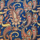 Royal Blue Red Paisley Print Polycotton Muslin Fabric Dress Drape Craft Material 44" By Meter