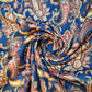 Royal Blue Red Paisley Print Polycotton Muslin Fabric Dress Drape Craft Material 44" By Meter