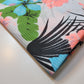Tropical Floral Print White 100% Cotton Material Dress Craft Costume Fabric 58" By Meter