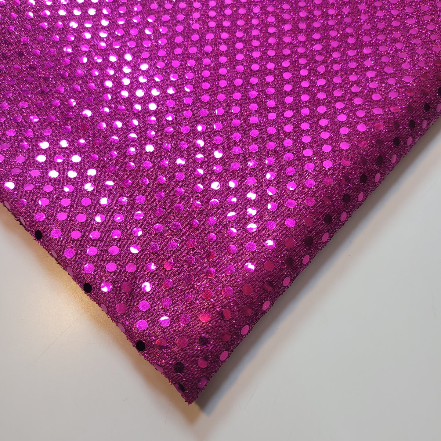 Hot Pink Sequin Nylon Jersey Fabric – 44″ Wide Dress Craft Costume Decor Material By The Meter