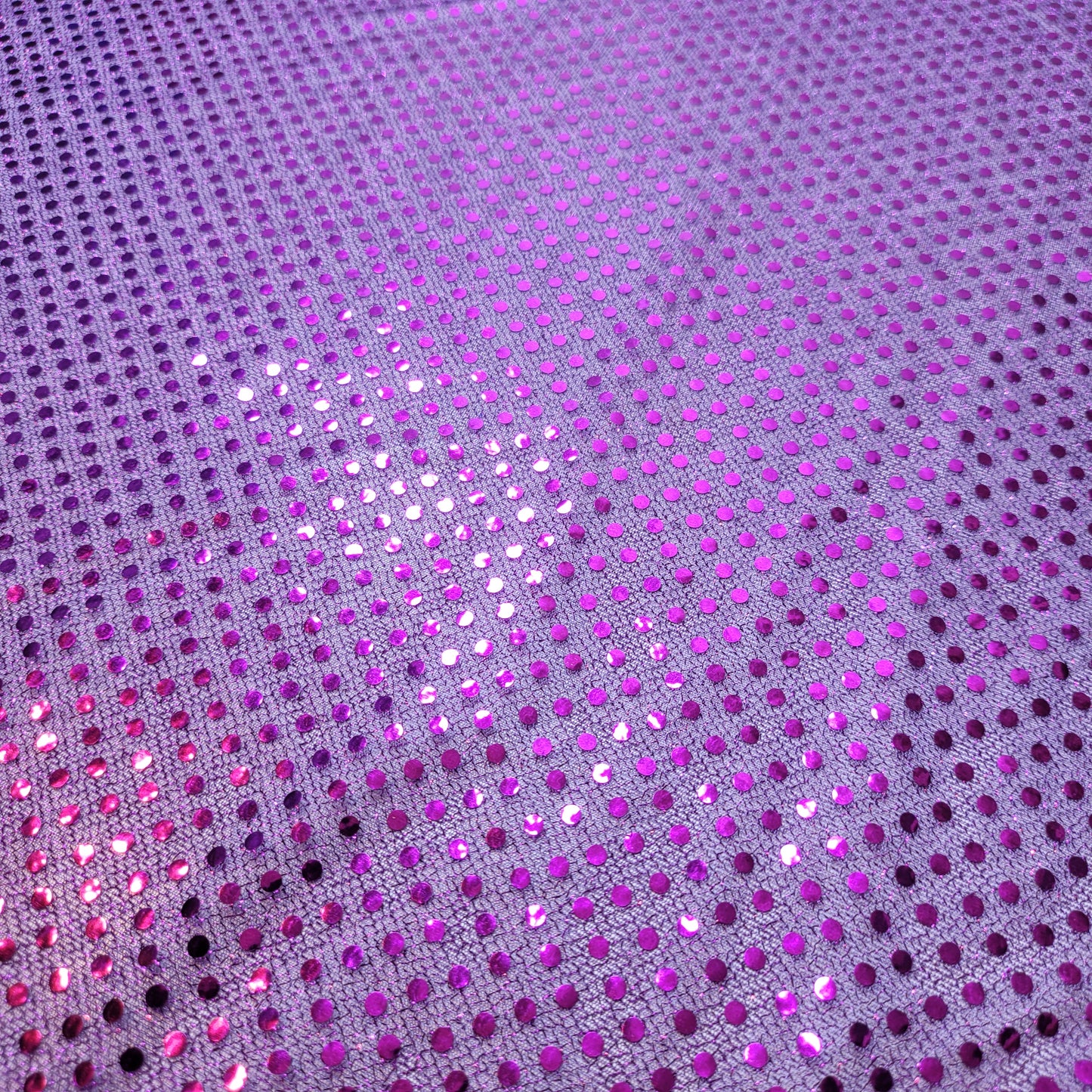 Purple Sequin Nylon Jersey Fabric – 44″ Wide Dress Craft Costume Decor Material By The Meter