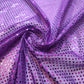 Purple Sequin Nylon Jersey Fabric – 44″ Wide Dress Craft Costume Decor Material By The Meter