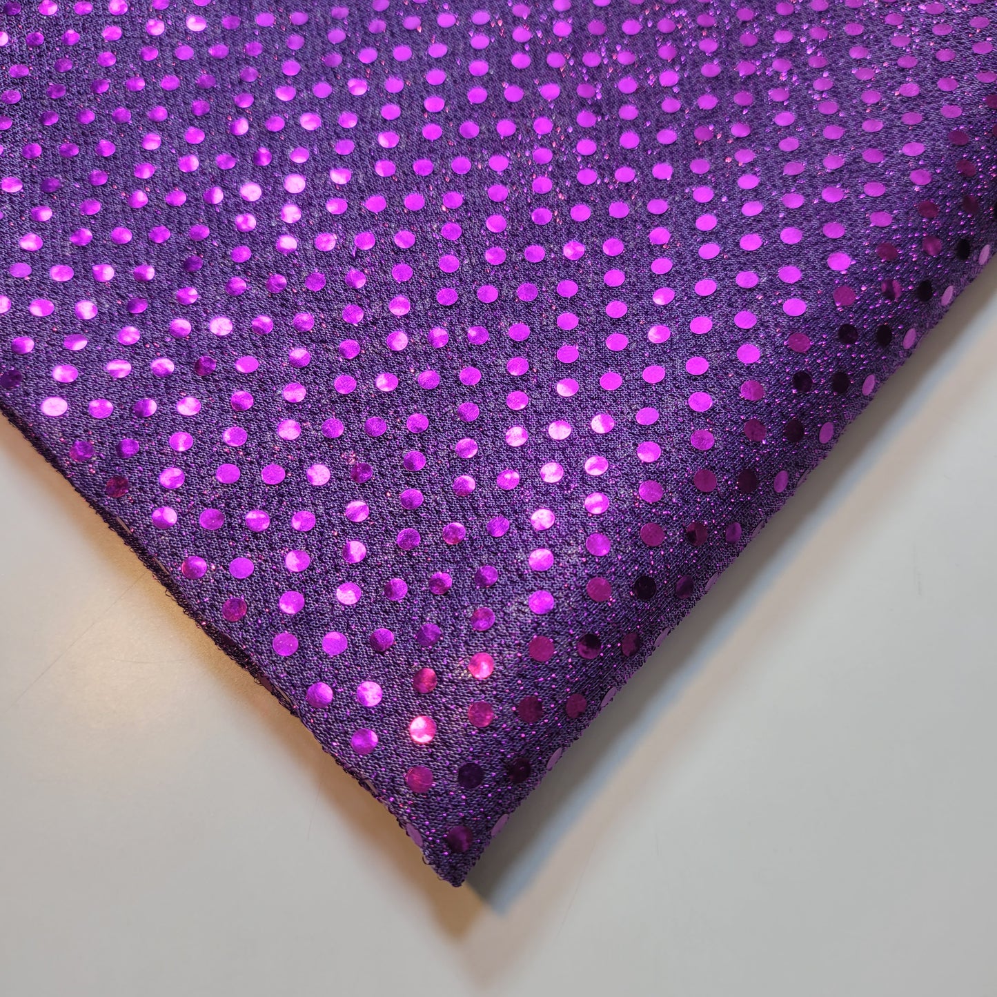 Purple Sequin Nylon Jersey Fabric – 44″ Wide Dress Craft Costume Decor Material By The Meter