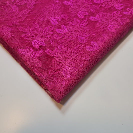 Rostfarbener Spitzenstoff mit Blumenmuster, Designer-Kleid, Bastelmaterial, 147,3 cm, Meterware