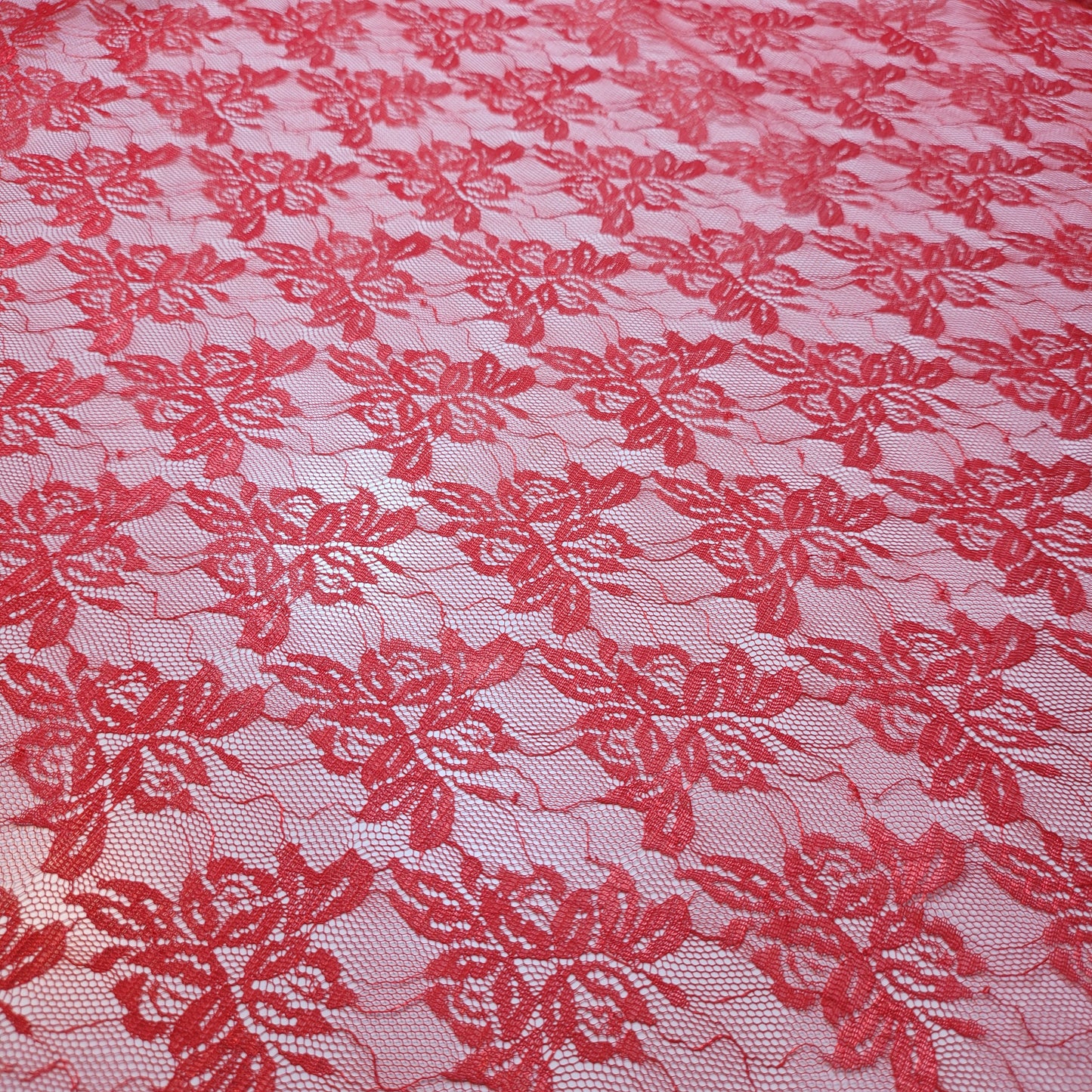 Rostfarbener Spitzenstoff mit Blumenmuster, Designer-Kleid, Bastelmaterial, 147,3 cm, Meterware