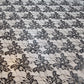 Black Budget Floral Lace Fabric Designer Dress Craft Material 44" By Meter