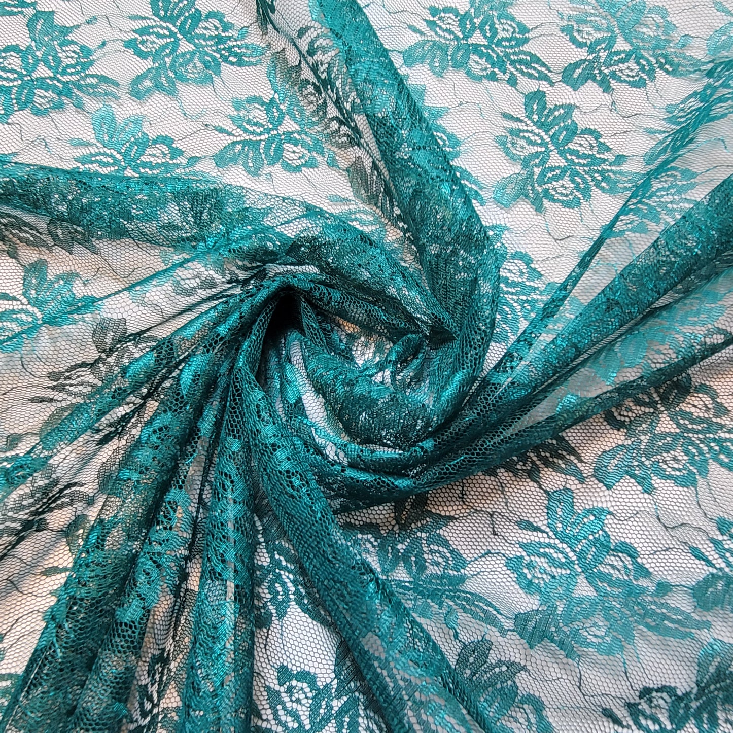 Rostfarbener Spitzenstoff mit Blumenmuster, Designer-Kleid, Bastelmaterial, 147,3 cm, Meterware