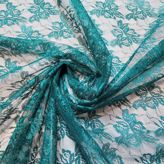 Rostfarbener Spitzenstoff mit Blumenmuster, Designer-Kleid, Bastelmaterial, 147,3 cm, Meterware