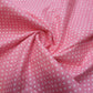 Pink Pea Pin Spot Polka 100% Cotton Lawn Fabric Craft Quilting Patchwork Material Meter 44"