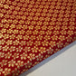 Deep Red Gold Glitter Foil Lame Material Emboss Velvet Floral Flock Décor Craft Dress Fabric 44" By Meter