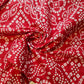 Red Rajasthani 100% Cotton Lawn Fabric Craft Quilting Patchwork Material By The Meter 44"