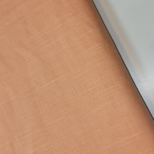 Koralle, einfarbig, 100 % Baumwolle, Leinen, Stoff zum Basteln, Kleider, Quilten, Material, 147,3 cm, Meterware