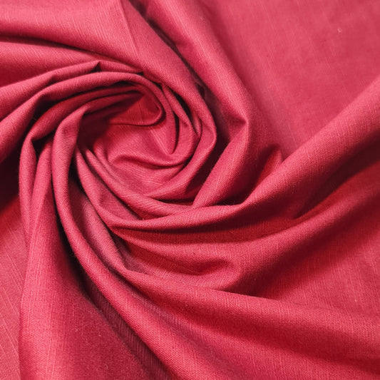 Koralle, einfarbig, 100 % Baumwolle, Leinen, Stoff zum Basteln, Kleider, Quilten, Material, 147,3 cm, Meterware