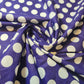 Purple Large Polka 100% Cotton Lawn Fabric Craft Quilting Patchwork Material Meter 44"