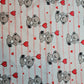 Valentine Floating Teddy Bear  Print Polycotton Fabric 58" Dress Craft Quilting Costume Material By The Meter