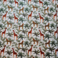 White Giraffe Print Polycotton Fabric 58" Dress Craft Quilting Costume Material By The Meter