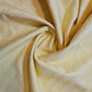 Yellow 100% Cotton Linen Fabric Lurex Stripe Dress Craft Quilting Material 44" Wide By The  Meter