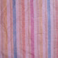 Pink 100% Cotton Linen Fabric Lurex Stripe Dress Craft Quilting Material 44" Wide By The  Meter