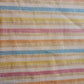 Orange 100% Cotton Linen Fabric Lurex Stripe Dress Craft Quilting Material 44" Wide By The  Meter