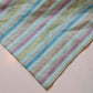 Turquoise 100% Cotton Linen Fabric Lurex Stripe Dress Craft Quilting Material 44" Wide By The  Meter
