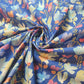 Blue Floral 100% Cotton Vintage Material Novelty Floral Dress Craft Quilting Fabric 44" By The Meter