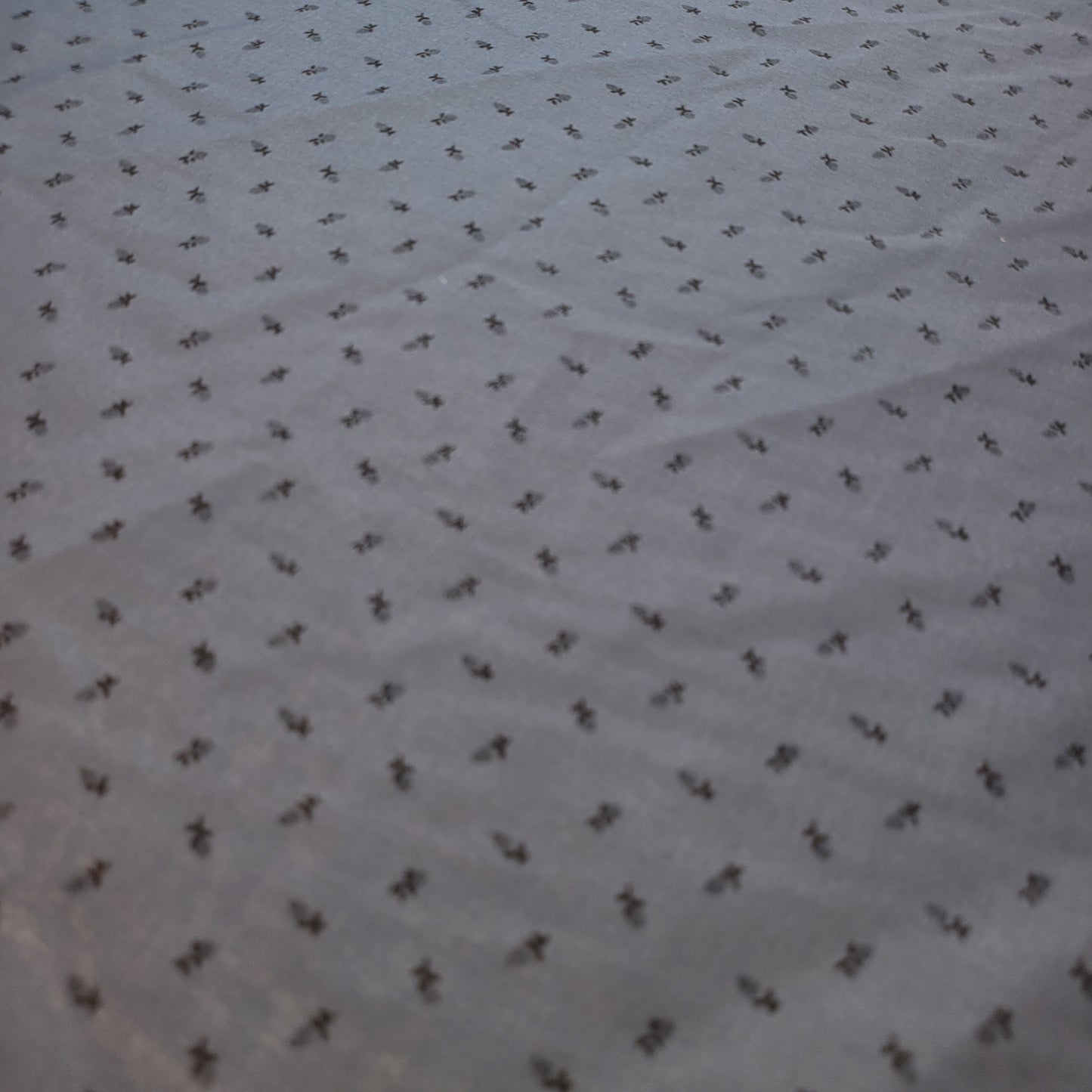 Dark Grey Floral 100% Cotton Vintage Material Novelty Floral Dress Craft Quilting Fabric 44" By The Meter