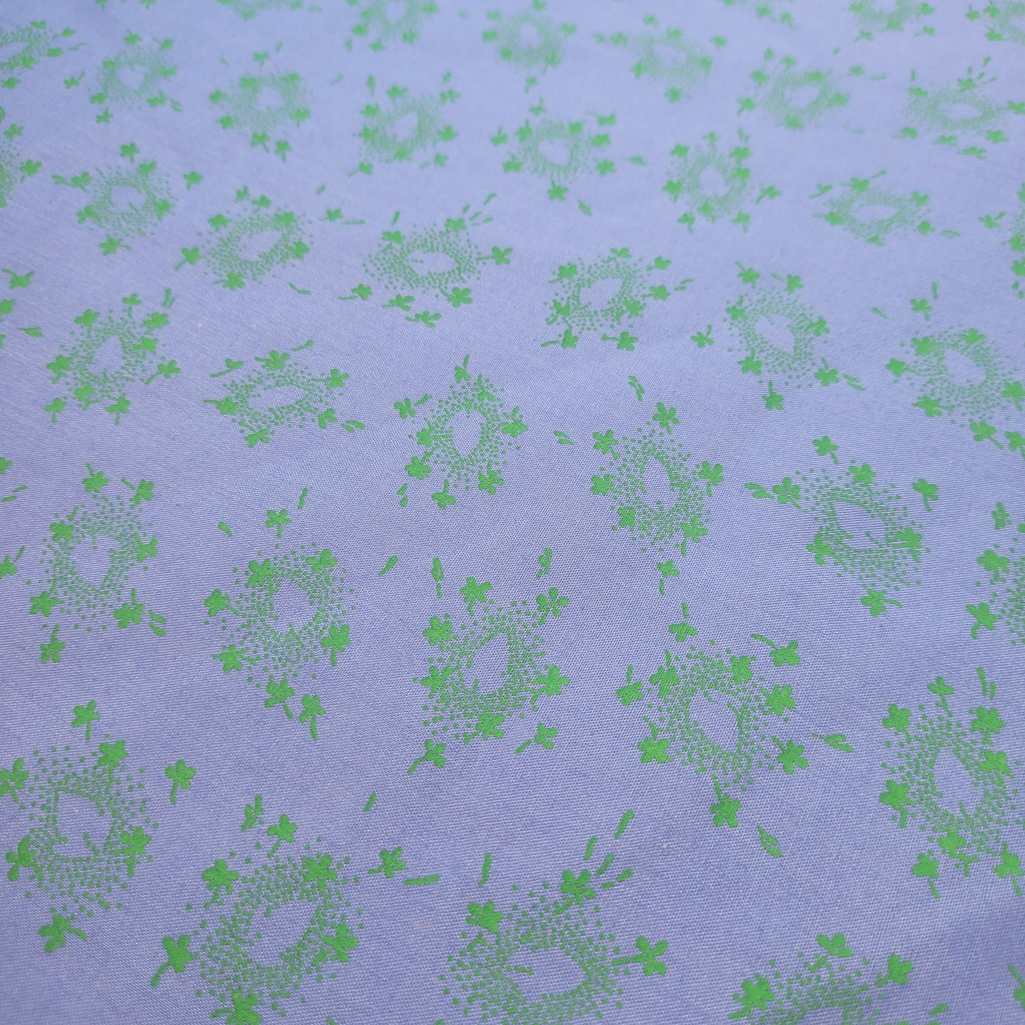 Blue Floral 100% Cotton Vintage Material Novelty Floral Dress Craft Quilting Fabric 44" By The Meter