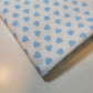 Blue Hearts 100% Cotton Vintage Material Novelty Floral Dress Craft Quilting Fabric 44" By The Meter