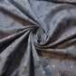 Dark Grey Floral 100% Cotton Vintage Material Novelty Floral Dress Craft Quilting Fabric 44" By The Meter