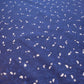 Navy Floral 100% Cotton Vintage Material Novelty Floral Dress Craft Quilting Fabric 44" By The Meter